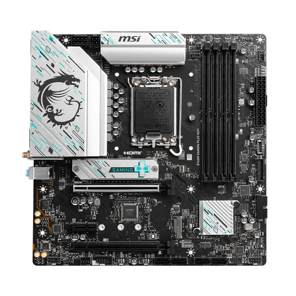 Mainboard MSI B760M GAMING PLUS WIFI DDR5 hỗ trợ Intel Gen 12–14