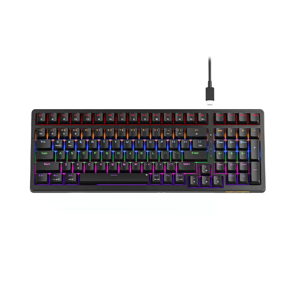 Bàn phím cơ Gaming Newmen GM328 thiết kế LED RGB